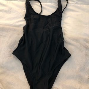 One piece swimsuit with open back (never worn)